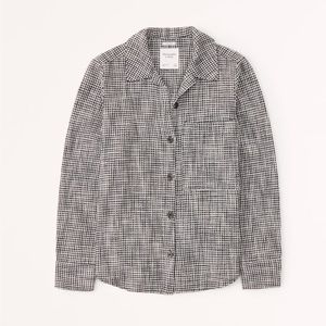 Abercrombie oversized tweed shirt